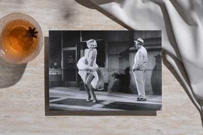 Photo Marilyn Monroe – Sept Ans de Réflexion (1955) – Scène Robe Blanche – 15x20