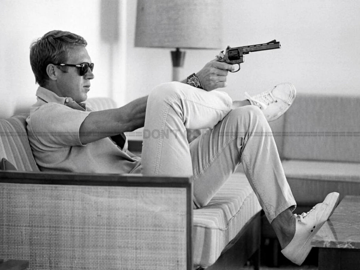 Photo Steve McQueen en 1963 - Noir et blanc  - 15×20
