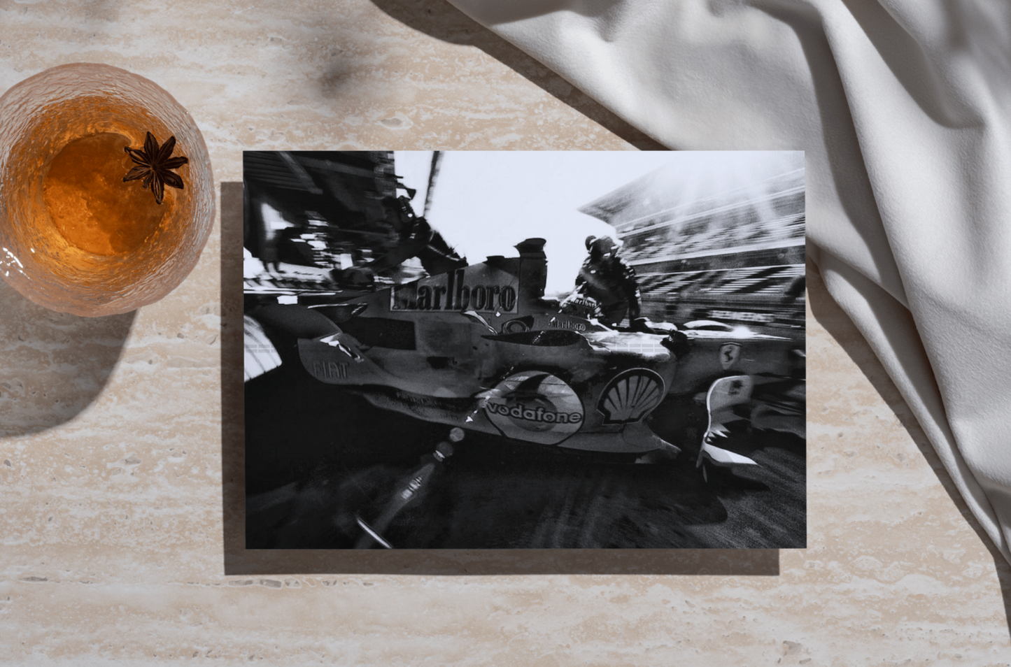 Photo Michael Schumacher – Grand Prix d’Espagne Formule 1 2005 - Ferrari – 15×20