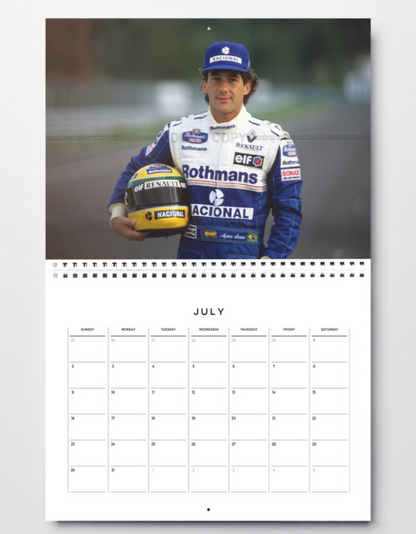 Photo Ayrton Senna – Portrait F1 Williams Renault 1994 – Casque Nacional – 15×20