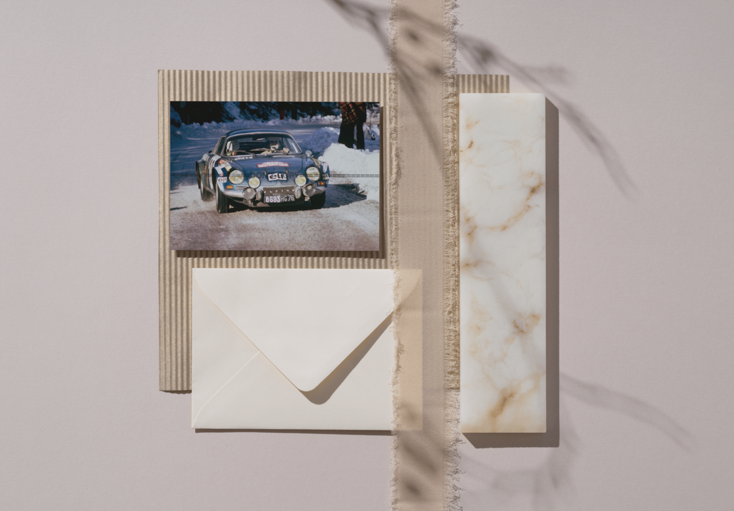 Photo Andruet & Biche – Alpine A110 – Rallye Monte-Carlo (1973) – Neige – 15×20