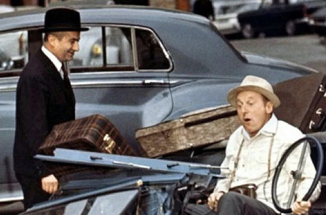 Photo Louis de Funès & Bourvil – Le Corniaud (1965) – Scène Culte Cinéma – 15×20