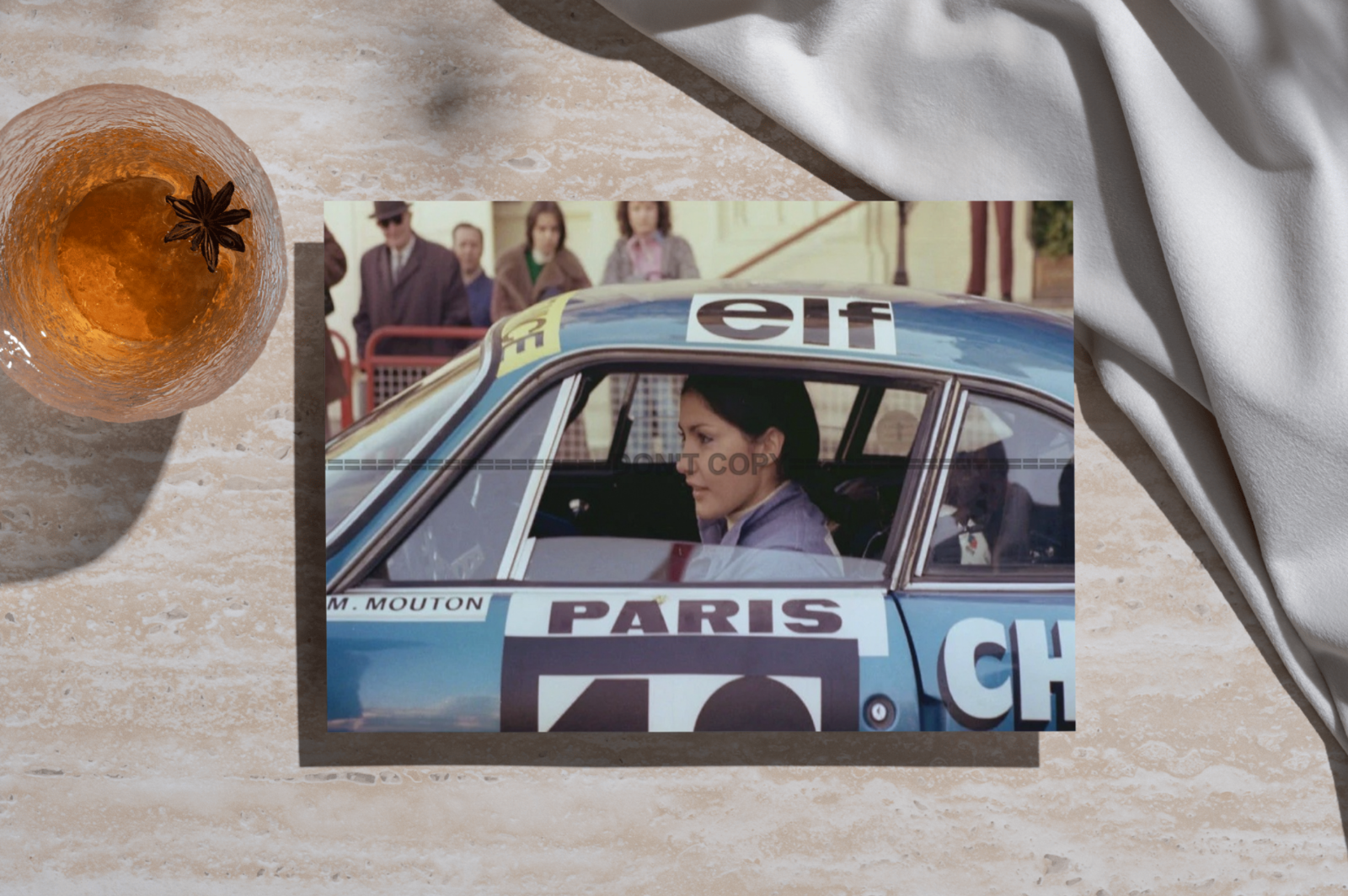 Photo Michèle Mouton – Alpine A110 1600 S Auto – Rallye Monte-Carlo 1976 – 15x20