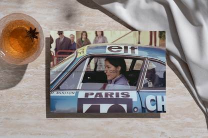 Photo Michèle Mouton – Alpine A110 1600 S Auto – Rallye Monte-Carlo 1976 – 15x20