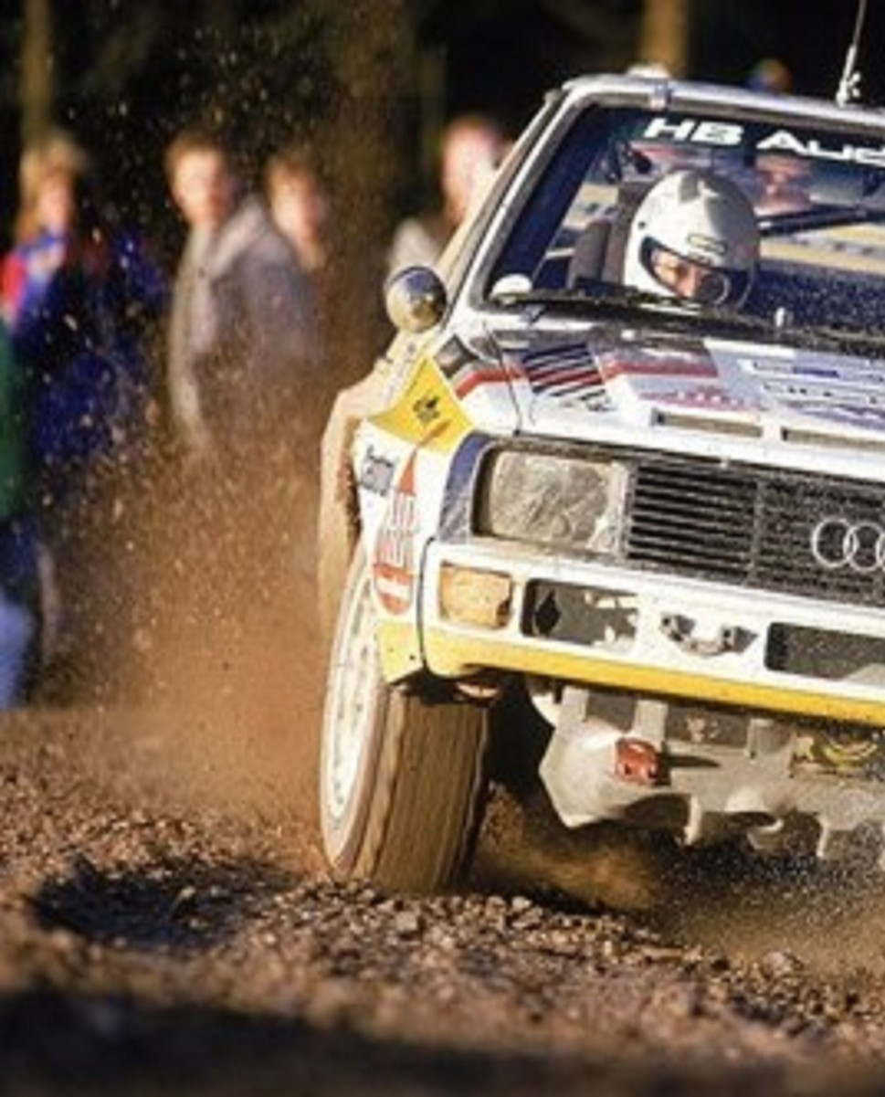 Photo Michèle Mouton – Audi Quattro – Lombard RAC Rally  1984 – Groupe B – 15x20