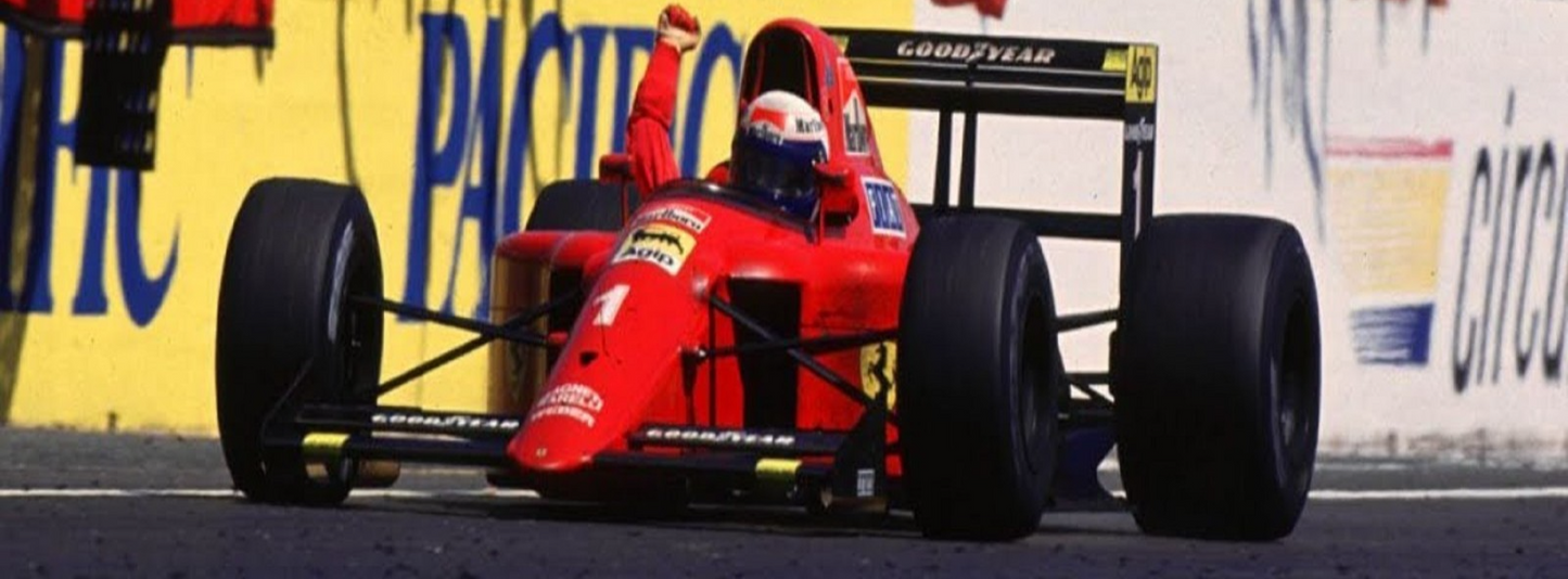 Photo Alain Prost – Ferrari 641 – Grand Prix F1 Circuit Paul Ricard 1990 – 15x20
