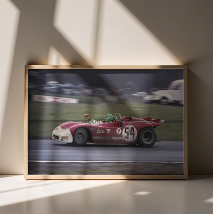 Photo H. Pescarolo – Alfa Romeo T33/3 – BOAC 1000 km Brands Hatch (1971) – 15×20