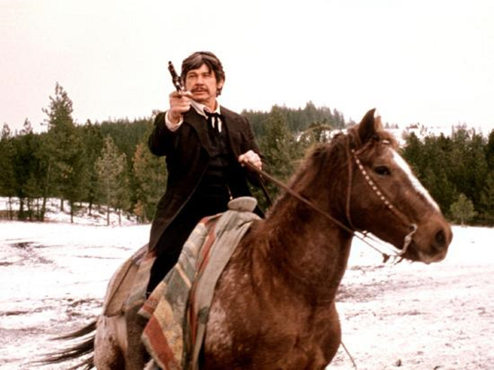 Photo Charles Bronson - Le Solitaire de Fort Humboldt (1975) - Couleur - 15x20