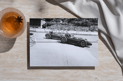 Photo L. Musso & M. Hawthorn – Ferrari Dino 246 – GP F1 Monaco (1958) – 15×20