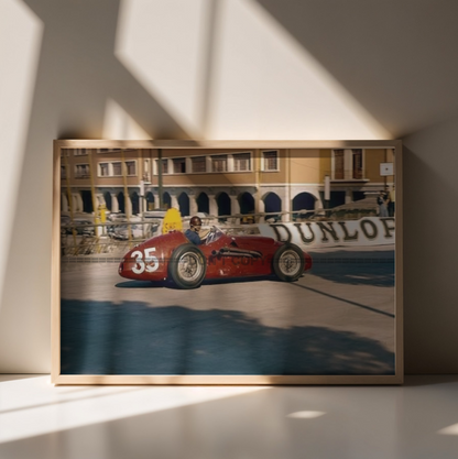 Photo Juan Manuel Fangio – Maserati 250F Proto – GP F1 de Monaco (1957) – 15x20
