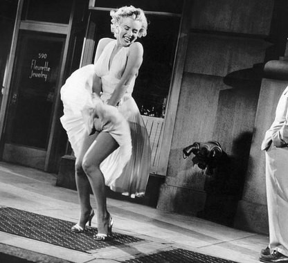 Photo Marilyn Monroe – Sept Ans de Réflexion (1955) – Scène Robe Blanche – 15x20