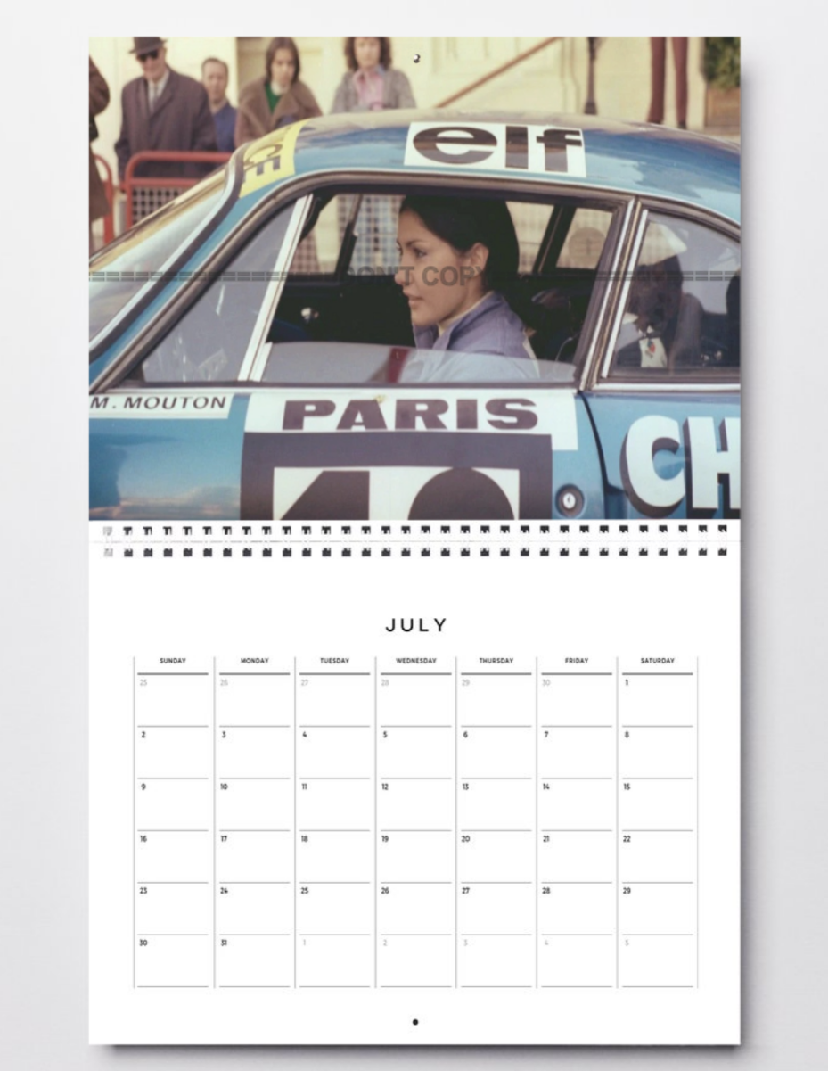 Photo Michèle Mouton – Alpine A110 1600 S Auto – Rallye Monte-Carlo 1976 – 15x20