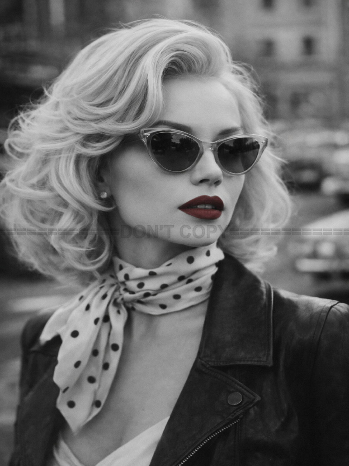 Tirage photo artistique – Portrait féminin vintage noir et blanc – Déco – 15x20
