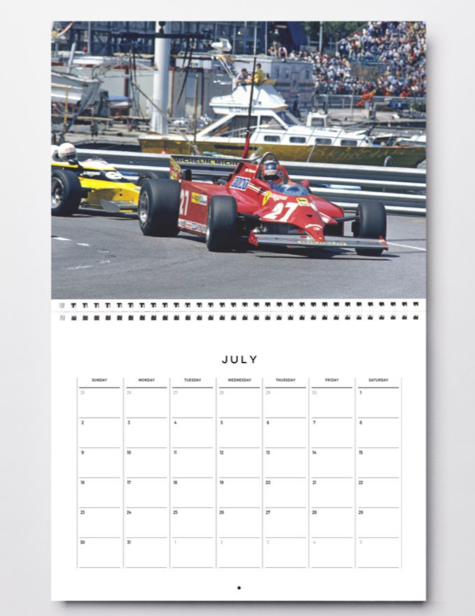 Photo Gilles Villeneuve – Monaco 1981 – Ferrari n°27 Formule 1 – Vintage – 15×20