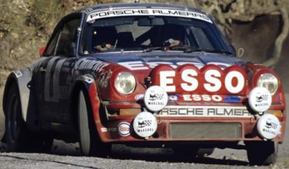 Photo J-L Therier & M. Vial – Porsche 911 SC – Rallye Monte-Carlo (1982) – 15×20
