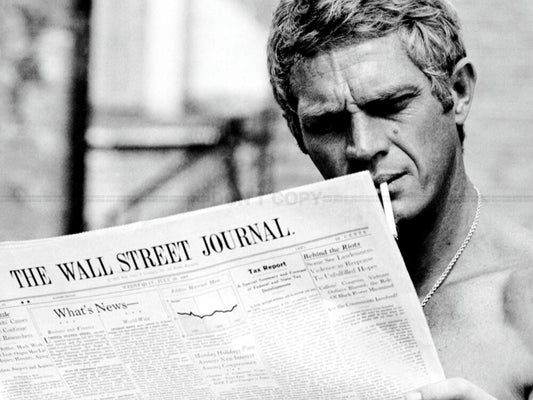 Photo Steve McQueen - L'Affaire Thomas Crown, 1968 - Wall Street Journal - 15x20