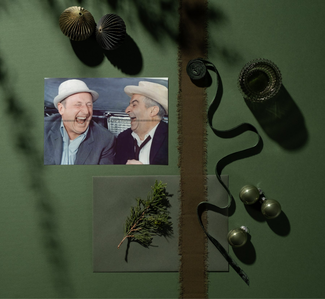 Photo Louis de Funès & Bourvil – Le Corniaud (1965) – Scène Culte Cinéma – 15×20