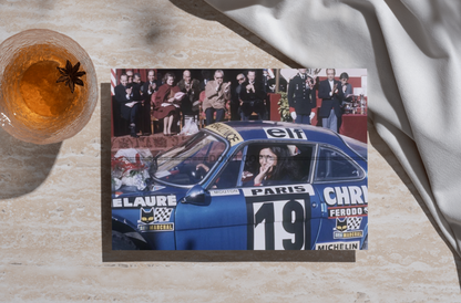 Photo Michèle Mouton – Alpine A110 1600 S – Rallye Monte-Carlo (1976) – 15x20