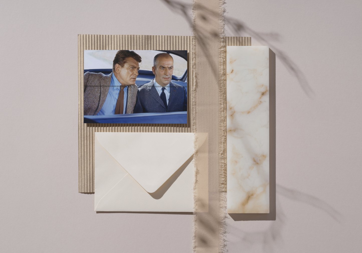 Photo Jean Marais & Louis de Funès – Fantômas 1964 – Scène Culte Cinéma - 15x20