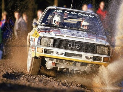 Photo Michèle Mouton – Audi Quattro – Lombard RAC Rally  1984 – Groupe B – 15x20