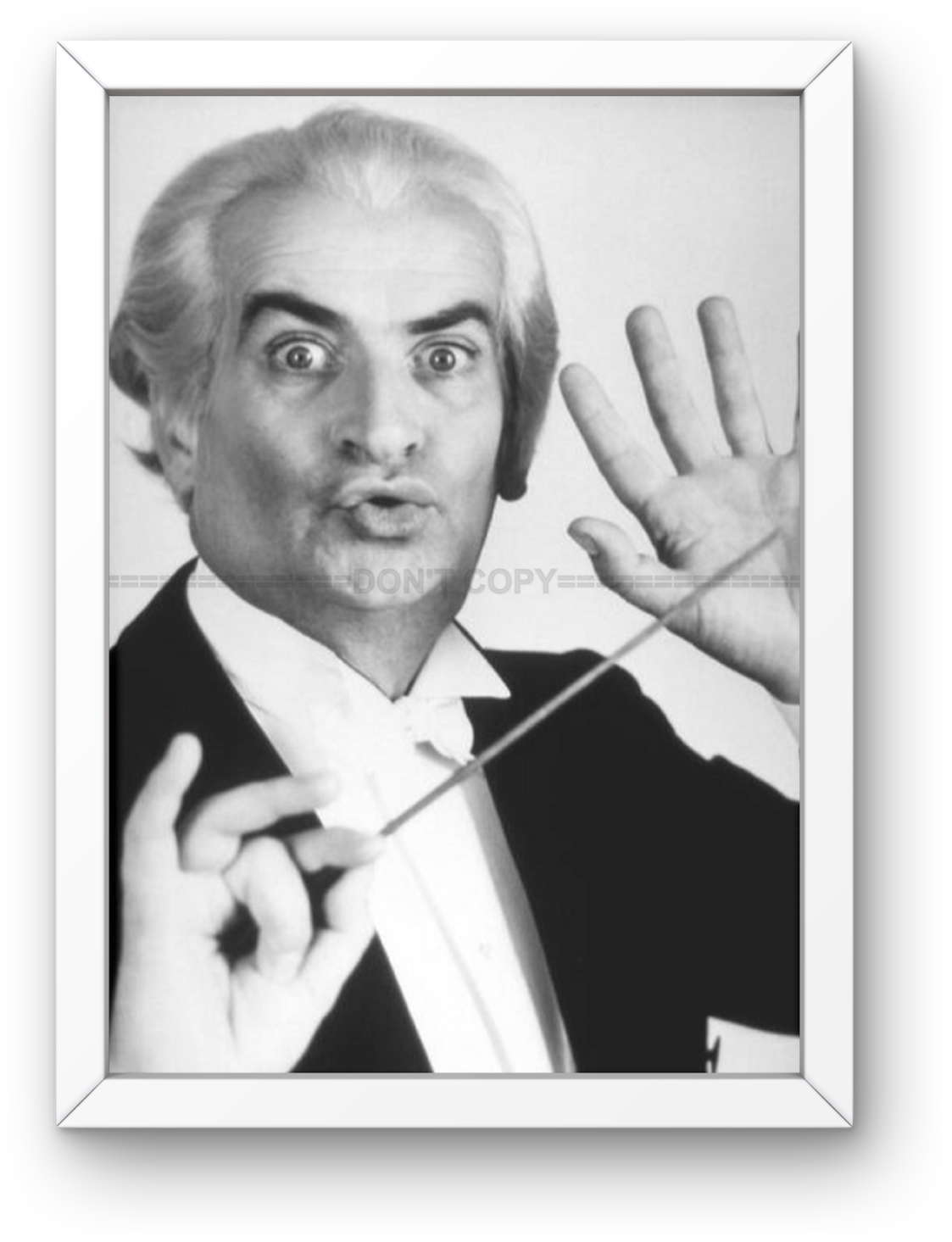 Photo Encadrée Louis de Funès - La Grande Vadrouille (1966) - Cadre Bois - 15×20