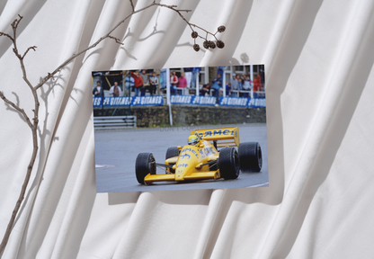 Photo Ayrton Senna - Lotus-Honda – GP de Belgique 1987 Spa-Francorchamps – 15×20