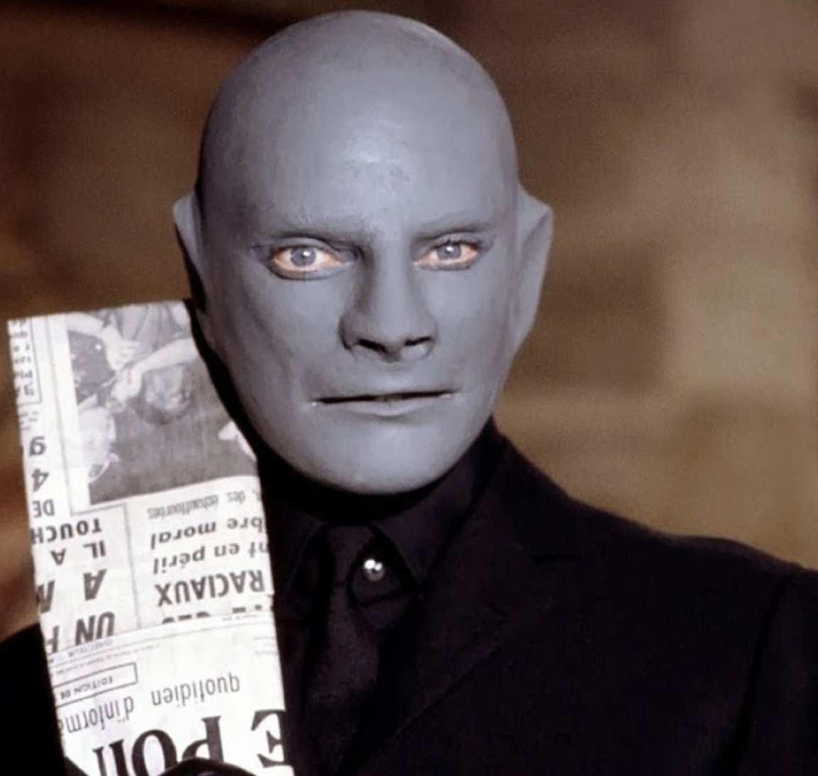 Photo Jean Marais – Fantômas 1964 – Visage Masqué Iconique – Scène Culte – 15×20