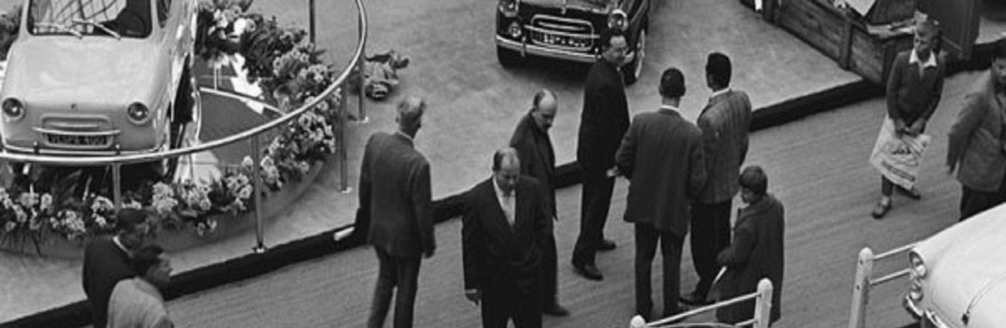 Photo Citroën DS 19 Cabriolet Chapron – Élégance Française – Expo – 1958 – 15×20