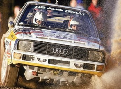 Photo Michèle Mouton – Audi Quattro – Lombard RAC Rally  1984 – Groupe B – 15x20