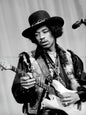 Photo Jimi Hendrix jouant d'une guitare électrique Fender Stratocaster - 15 x 20