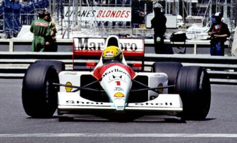 Photo Ayrton Senna – McLaren Honda – GP de Monaco 1991 – F1 Légende – 15×20