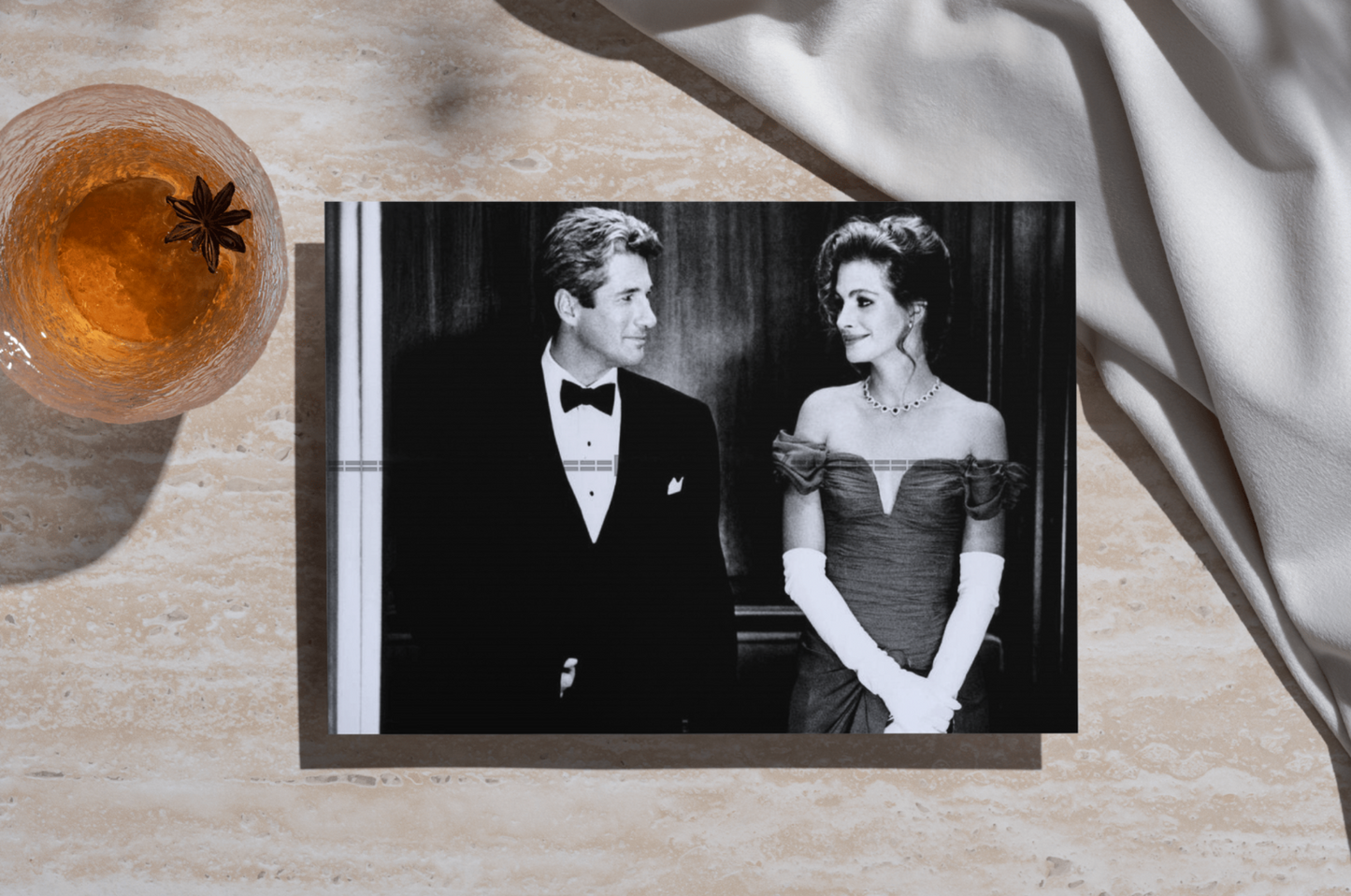 Photo Julia Roberts, R. Gere – Pretty Woman (1990) – Scène Culte Romance – 15×20