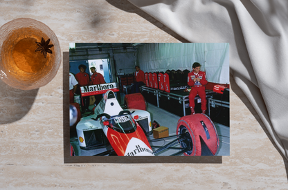Photo Ayrton Senna – McLaren MP4/5 – Montréal 1989 – Stand F1 – Marlboro – 15×20