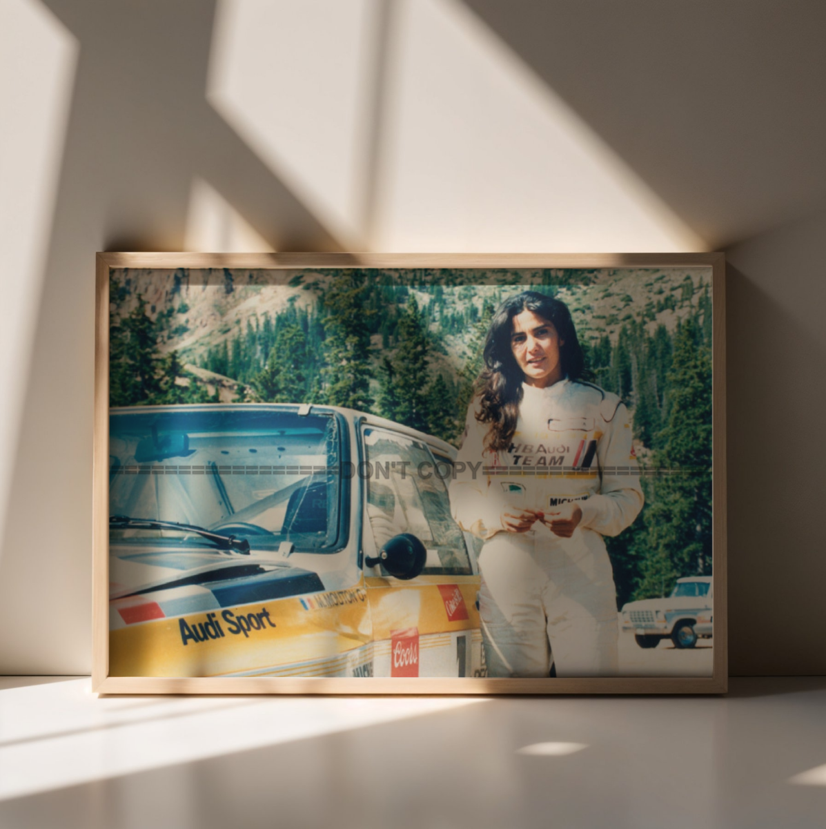 Photo Michèle Mouton – Audi Sport Quattro S1 – Pikes Peak 1985 – Rallye – 15×20