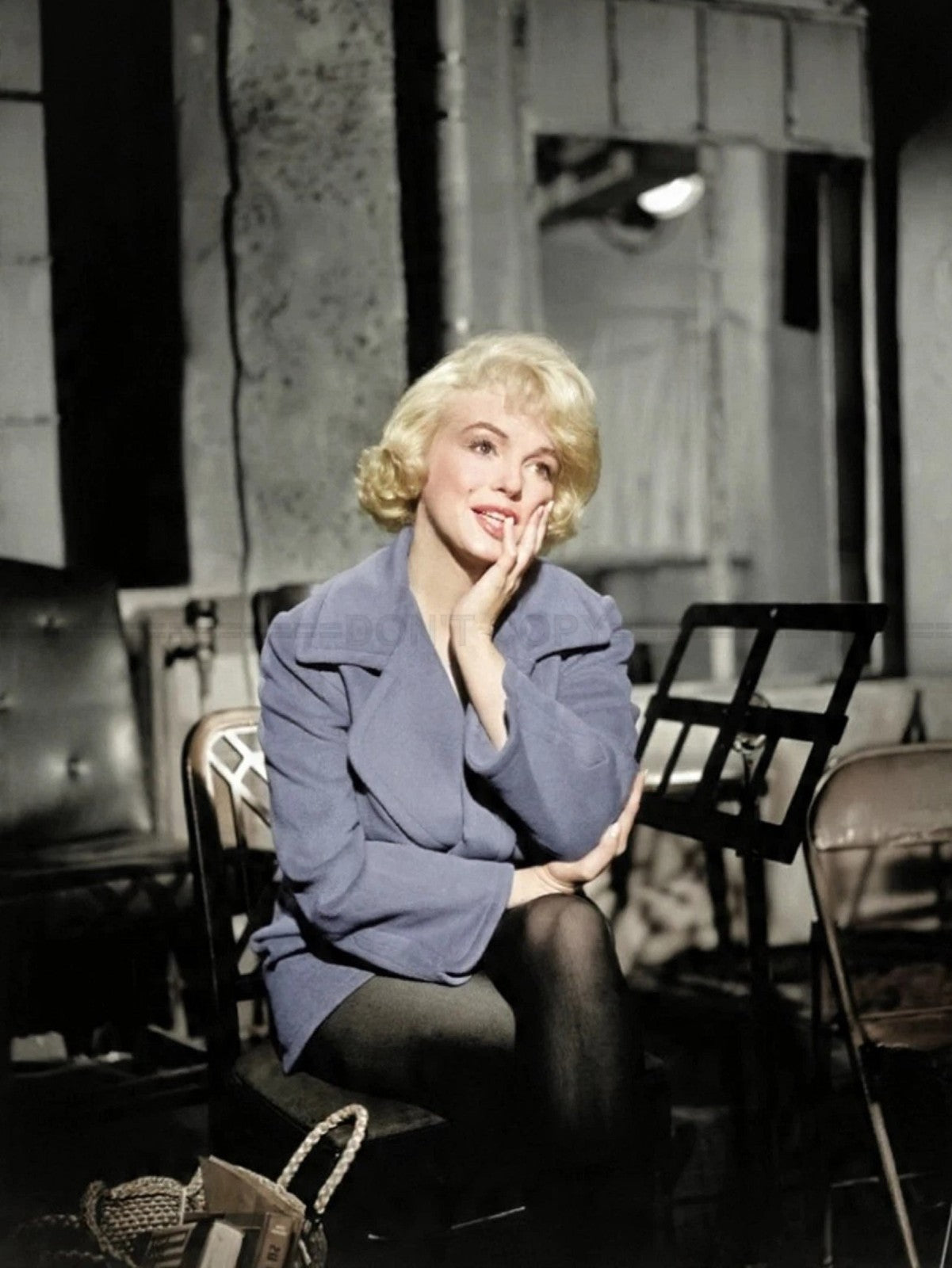 Photo Encadrée Marilyn Monroe - Le Milliardaire 1960 - Cadre Bois Blanc - 15x20