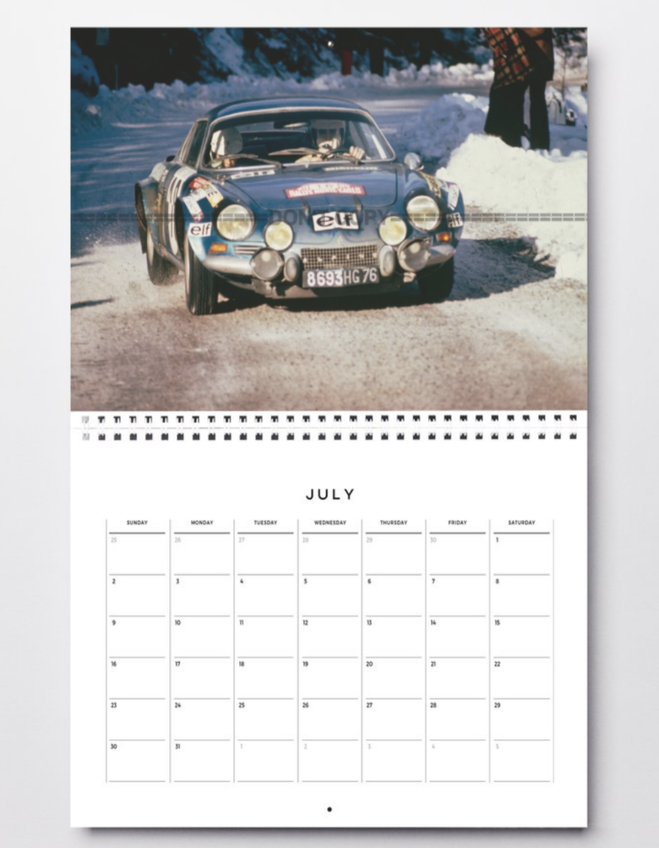 Photo Andruet & Biche – Alpine A110 – Rallye Monte-Carlo (1973) – Neige – 15×20