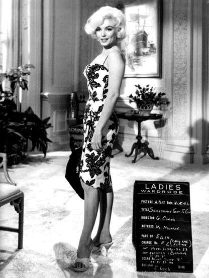 Photo Marilyn Monroe - Something's Got to Give (1962) - Noir et blanc - 15x20
