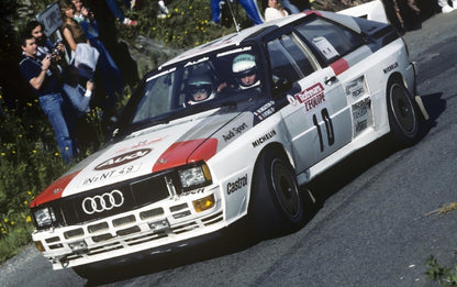 Photo Michèle Mouton – Audi Quattro A2 – Tour de Corse Rallye 1983 – 15×20
