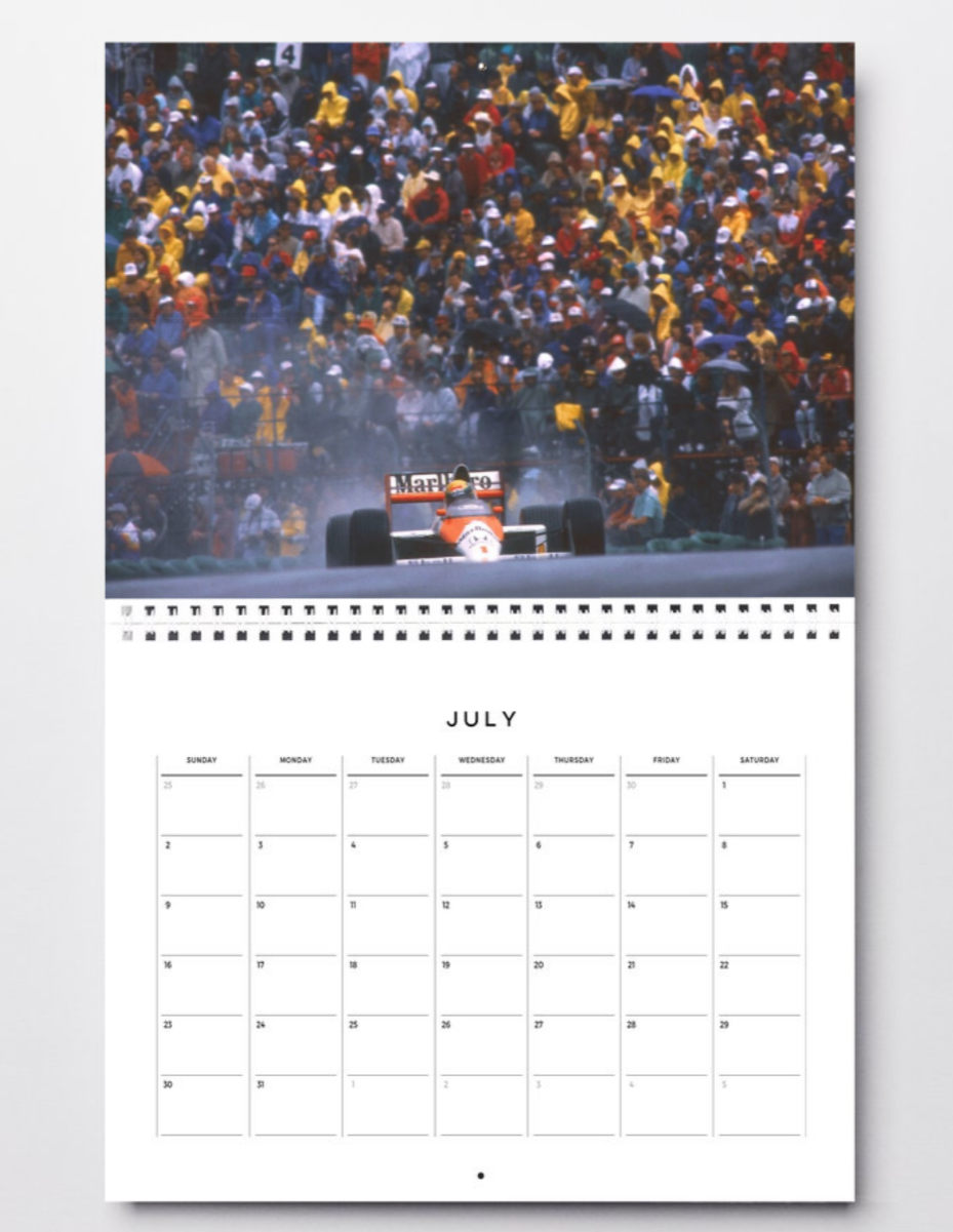 Photo Ayrton Senna – Essais GP d’Australie 1991 (Adelaide) Sous la pluie – 15×20