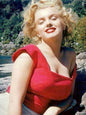 Photo Marilyn Monroe souriante pendant les pauses du tournage de Niagara - 15x20