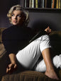 Photo Marilyn Monroe à la maison en couleur - 1953