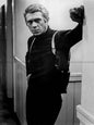 Photo Steve Mcqueen - Frank Bullitt - Bullitt (1968) - Noir et blanc - 15×20