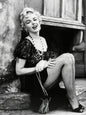 Photo Marilyn Monroe - Cherie - Arrêt d'autobus (1956) - Noir et blanc - 15x20