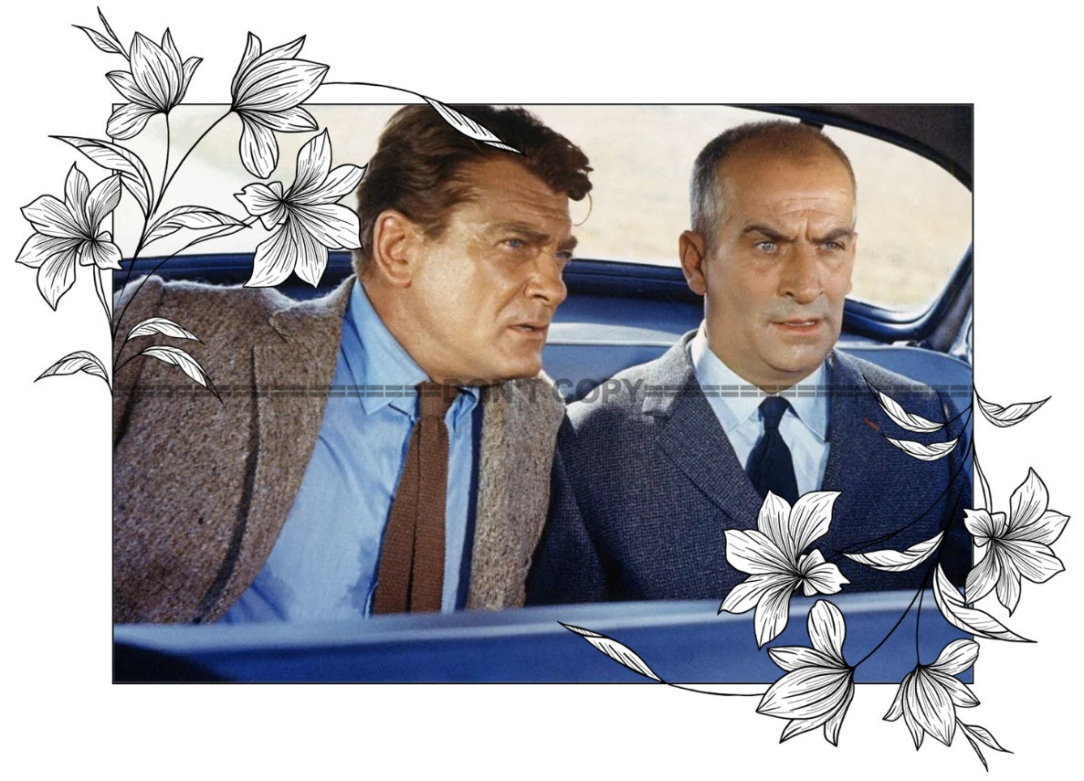 Photo Jean Marais & Louis de Funès – Fantômas 1964 – Scène Culte Cinéma - 15x20