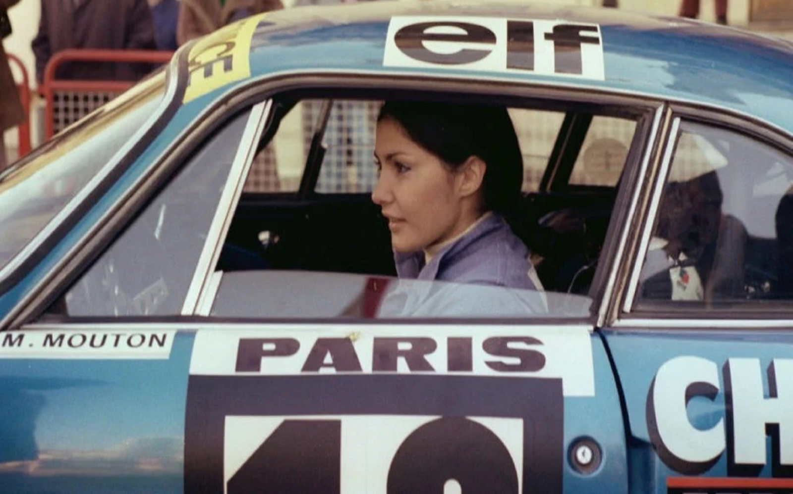 Photo Michèle Mouton – Alpine A110 1600 S Auto – Rallye Monte-Carlo 1976 – 15x20