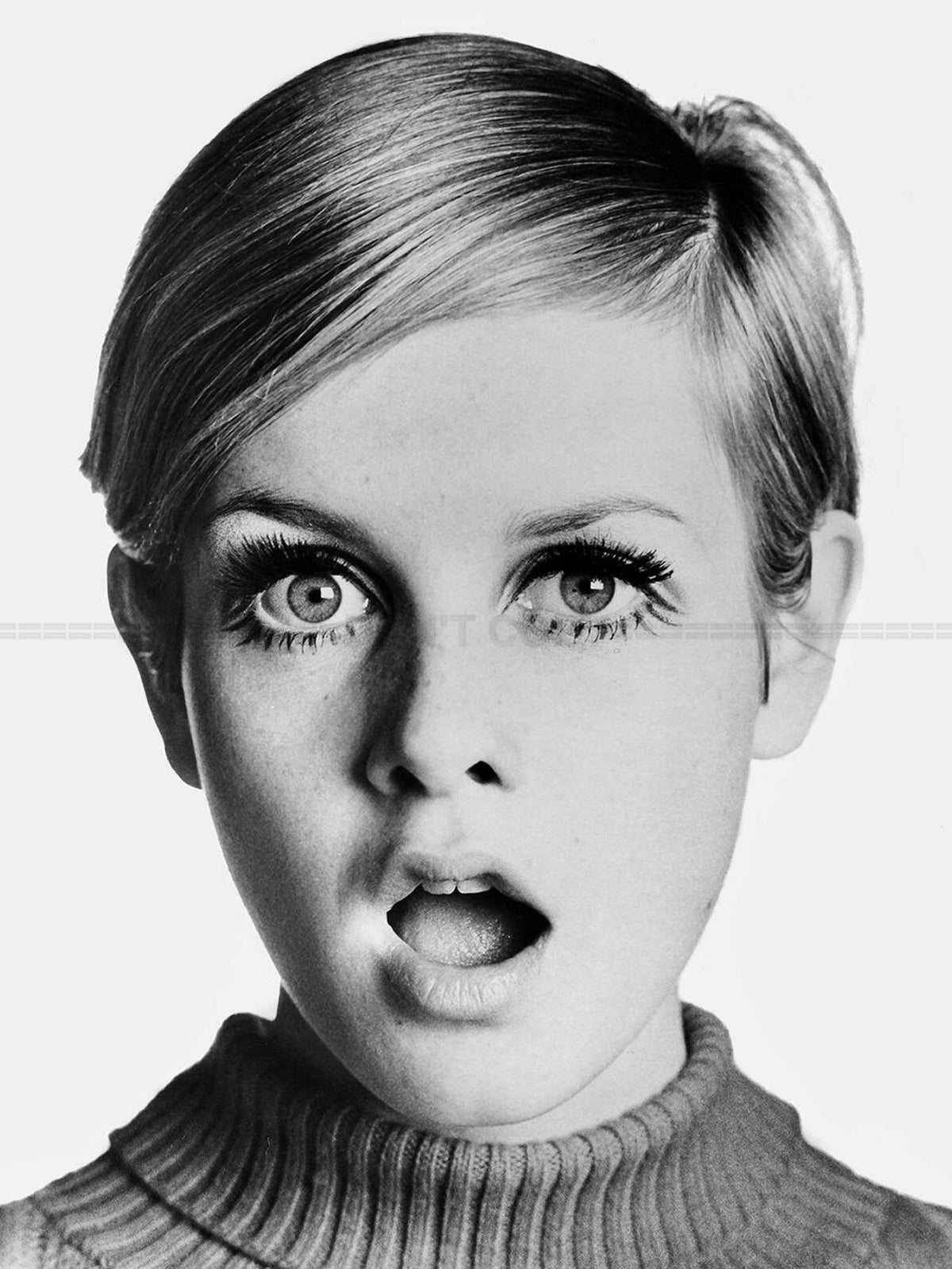 Photo Twiggy (Lesley Lawson) - Icône du Swinging London des années 1960 - 15x20