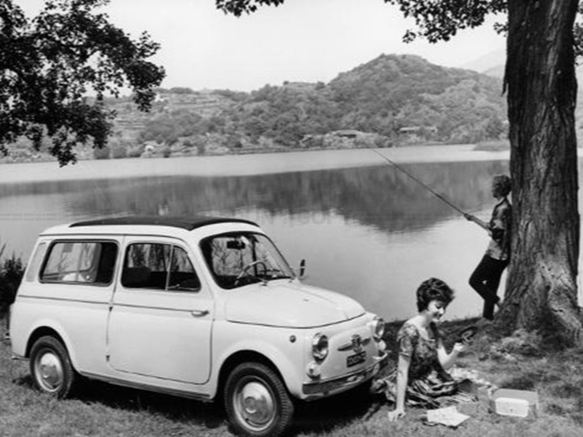 Photo Fiat 500 Giardiniera - Modèle break - Pique-nique & Pêche - 15 x 20