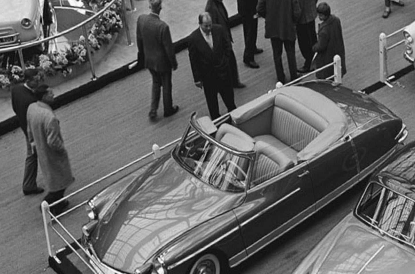 Photo Citroën DS 19 Cabriolet Chapron – Élégance Française – Expo – 1958 – 15×20
