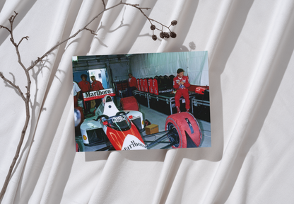 Photo Ayrton Senna – McLaren MP4/5 – Montréal 1989 – Stand F1 – Marlboro – 15×20