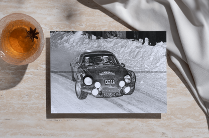 Photo Andruet & Biche – Alpine A110 – Rallye Monte-Carlo (1973) – Course – 15x20